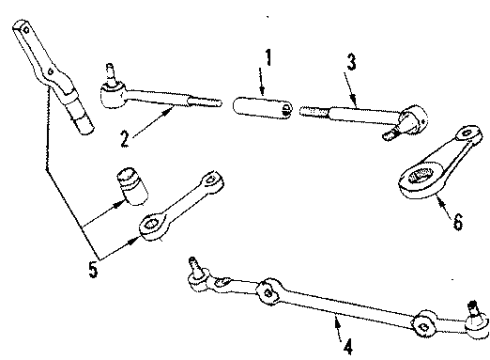 2020 Ford F-350 Super Duty P/S Pump & Hoses, Steering Gear & Linkage Diagram 1