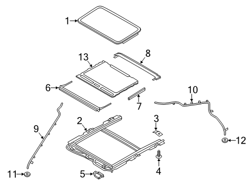 2020 Ford Police Responder Hybrid Sunroof Diagram