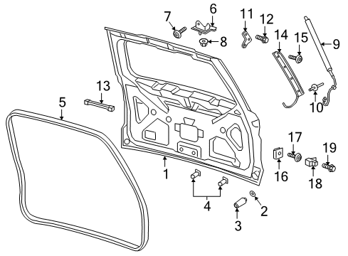 2020 Lincoln Navigator Gate & Hardware Diagram