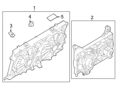 2023 Ford F-150 Cooling System, Radiator, Water Pump, Cooling Fan Diagram 7