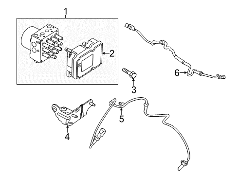 2019 Ford Police Interceptor Utility Anti-Lock Brakes Diagram 1