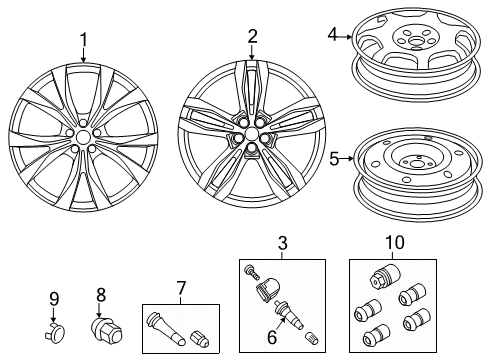 2022 Ford Edge Wheels Diagram 4