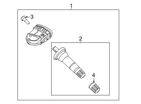 2022 Ford Police Interceptor Utility Tire Pressure Monitoring Diagram