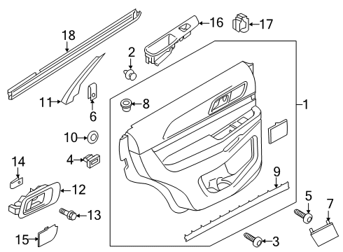 2019 Ford Police Interceptor Utility Rear Door Diagram 2