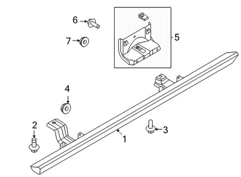 2022 Ford Bronco Running Board Diagram 4