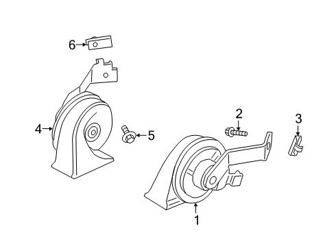 2019 Ford Police Responder Hybrid Horn Diagram