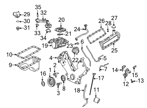 2002 Ford F-550 Super Duty THERMOSTAT ASY Diagram for 7L3Z-8575-E