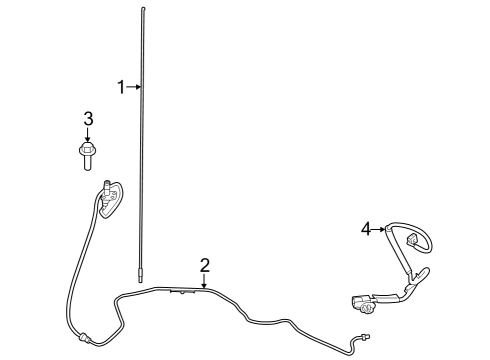 2024 Ford F-250 Super Duty Antenna & Radio Diagram 1