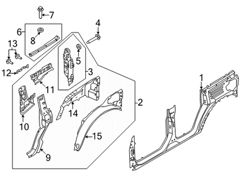 2023 Ford Bronco PANEL Diagram for M2DZ-7827790-A