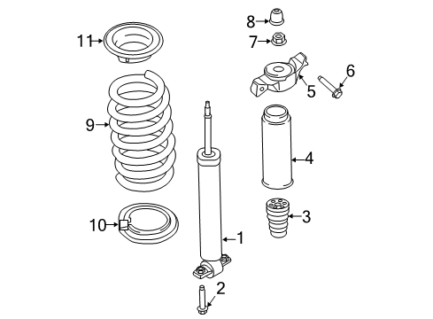 2021 Ford Edge Shocks & Components - Rear Diagram 2