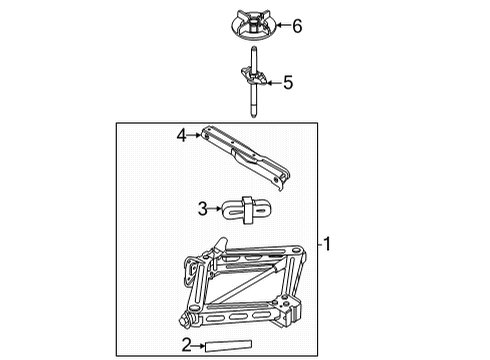 2021 Ford Bronco Sport Jack & Components Diagram