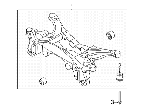 2023 Ford Bronco Sport Suspension Mounting - Rear Diagram