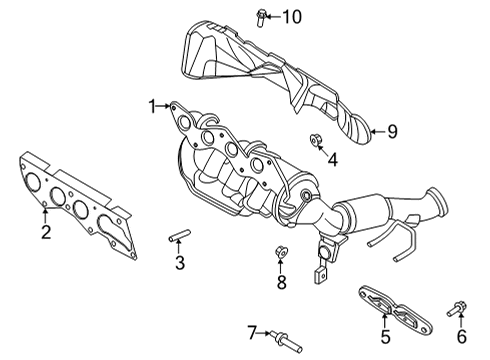 2023 Lincoln Corsair Exhaust Manifold Diagram 2