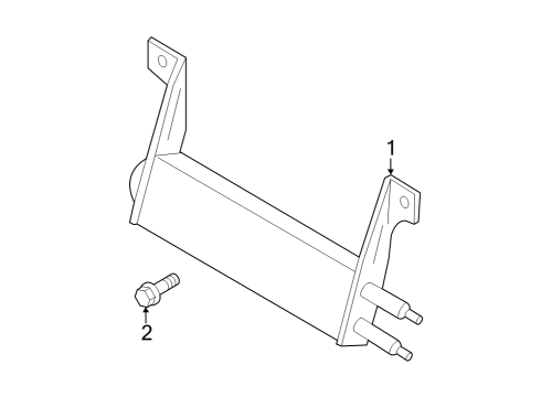 2021 Ford F-350 Super Duty Power Steering Oil Cooler Diagram 3