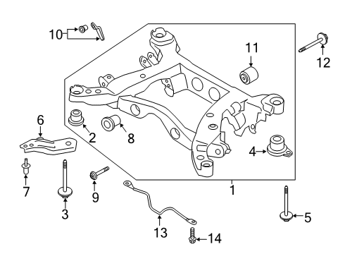 2023 Lincoln Corsair Suspension Mounting - Rear Diagram 1