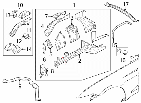 2024 Ford Mustang NUT Diagram for -W716409-S450B