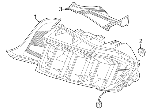 2024 Ford Mustang LAMP ASY - REAR Diagram for PR3Z-13405-B