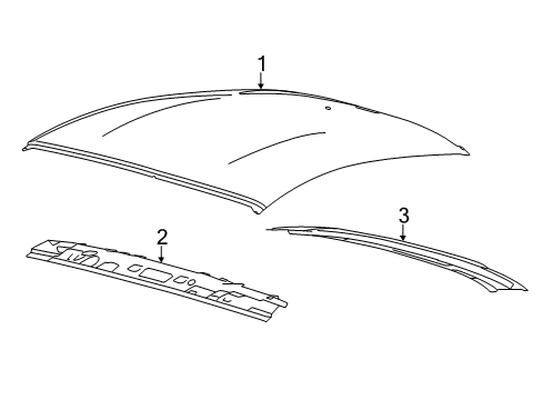 2021 Ford Mustang Roof & Components Diagram