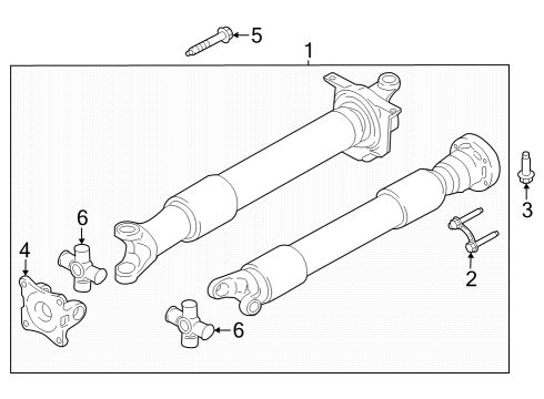 2024 Ford Mustang Drive Shaft - Rear Diagram 3