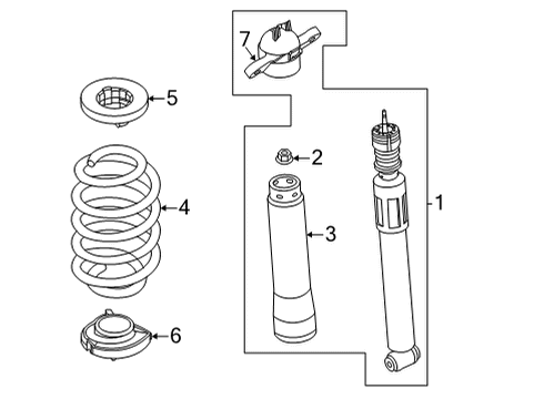 2023 Ford Maverick Shocks & Components - Rear Diagram 1