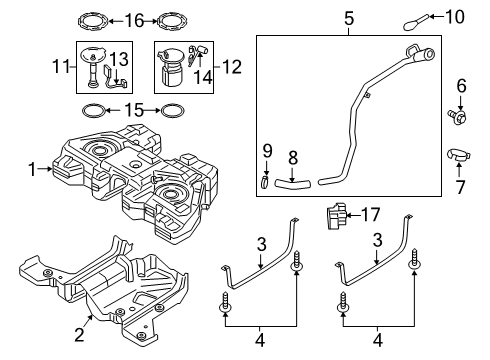 2021 Lincoln Nautilus Fuel System Components Diagram 1