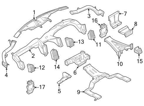 2022 Ford F-150 Ducts Diagram 1