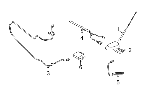 2019 Ford Police Responder Hybrid Antenna & Radio Diagram