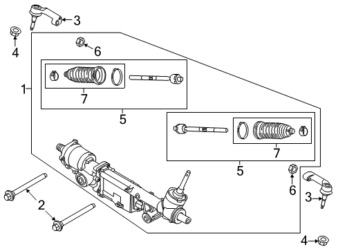 2021 Ford F-150 Steering Column & Wheel, Steering Gear & Linkage Diagram 9