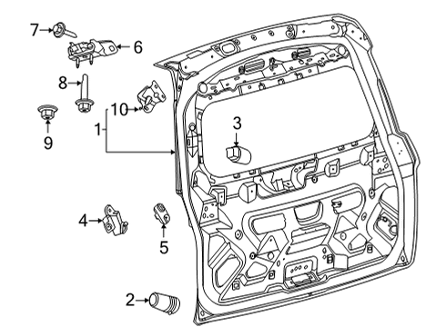 2022 Ford Bronco Sport PIN - LOCATING Diagram for M1PZ-7840175-A