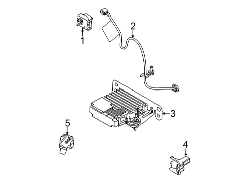 2021 Ford F-150 LED - IR - DRIVER STATUS MONIT Diagram for ML3Z-3G589-A