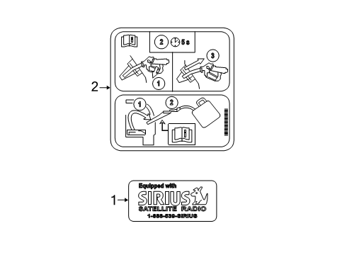 2023 Ford Expedition Information Labels Diagram