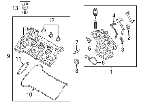 2020 Lincoln Continental Valve & Timing Covers Diagram 2