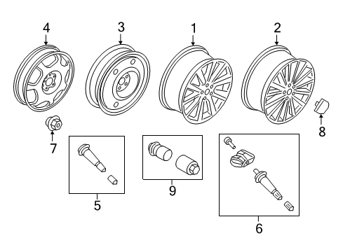 2020 Lincoln Continental Wheels Diagram 1