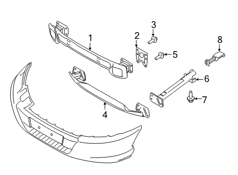 2021 Ford Transit BUMPER ASY - FRONT Diagram for PK4Z-17757-A