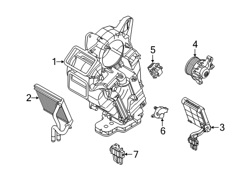 2020 Lincoln Aviator Auxiliary Heater & A/C Diagram