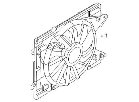 2023 Ford Bronco Sport Cooling System, Radiator, Water Pump, Cooling Fan Diagram 1