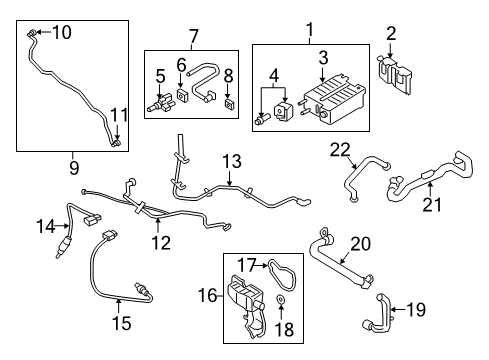 1993 Ford Ranger HOSE - VENT Diagram for DS7Z-6A664-G