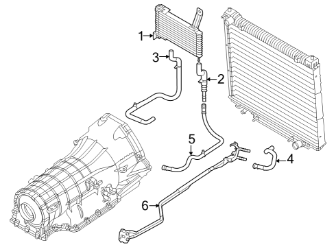 2022 Ford E-350/E-350 Super Duty Trans Oil Cooler Diagram