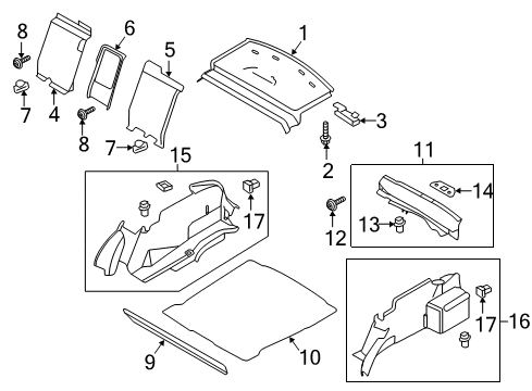 2020 Lincoln Continental Interior Trim - Rear Body Diagram 2