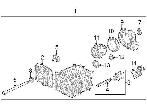 2022 Ford E-Transit DRIVE MOTOR Diagram for NK4Z-7C629-B