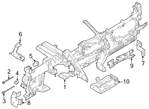 2024 Ford Mustang NUT Diagram for PR3Z-00811-A