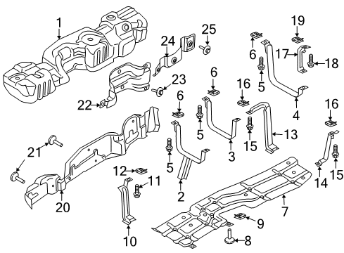 2021 Ford F-250 Super Duty Fuel System Components Diagram 7