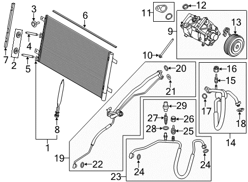 2020 Ford F-150 Air Conditioner Diagram 1