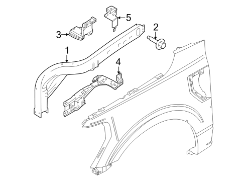 2022 Ford F-150 Lightning REINFORCEMENT Diagram for NL3Z-16C275-B