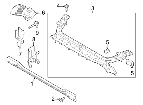 2024 Ford Mustang Radiator Support Diagram