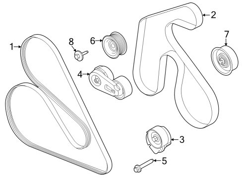 2023 Ford F-150 Belts & Pulleys Diagram 10