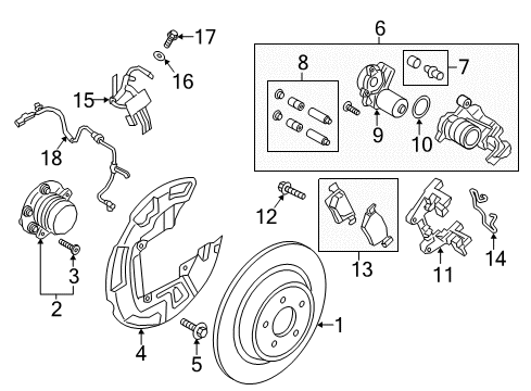 2020 Lincoln Continental Brake Components Diagram 3