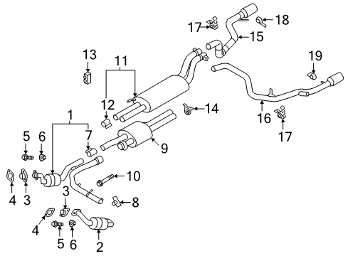 2020 Ford F-150 Exhaust Components Diagram 5