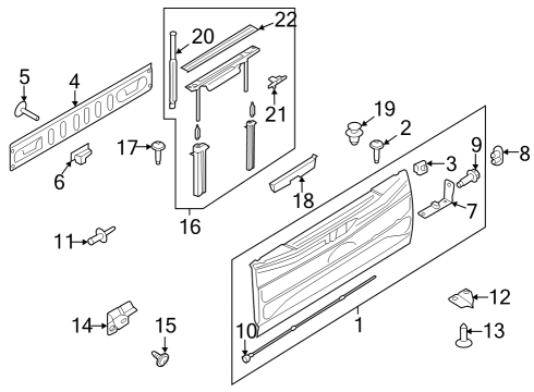 2022 Ford F-150 Lightning ROD Diagram for NL3Z-99402A68-A