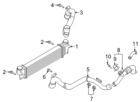 2020 Lincoln Nautilus Turbocharger Diagram 1